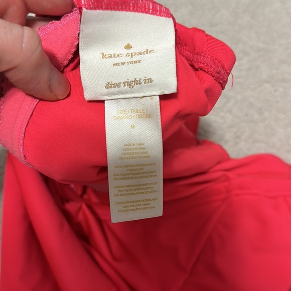 Kate Spade NWT Bow Coral one piece swimsuit Medium - Picture 3 of 3